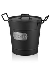 Mijölnir Caja de Almacenamiento MGL0031, Galvanizado, Negro y Gris, 24 x 33 x 25 cm